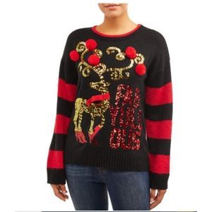 Christmas Holiday Pullover Sweater FabYuleOus M